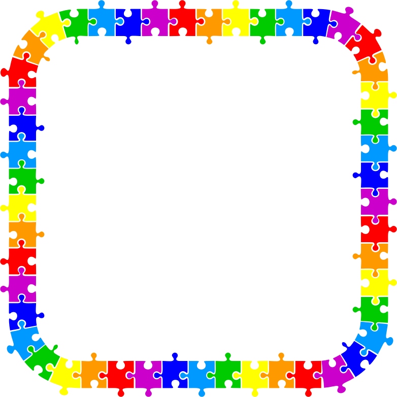 Puzzle Pieces Frame 2 Openclipart