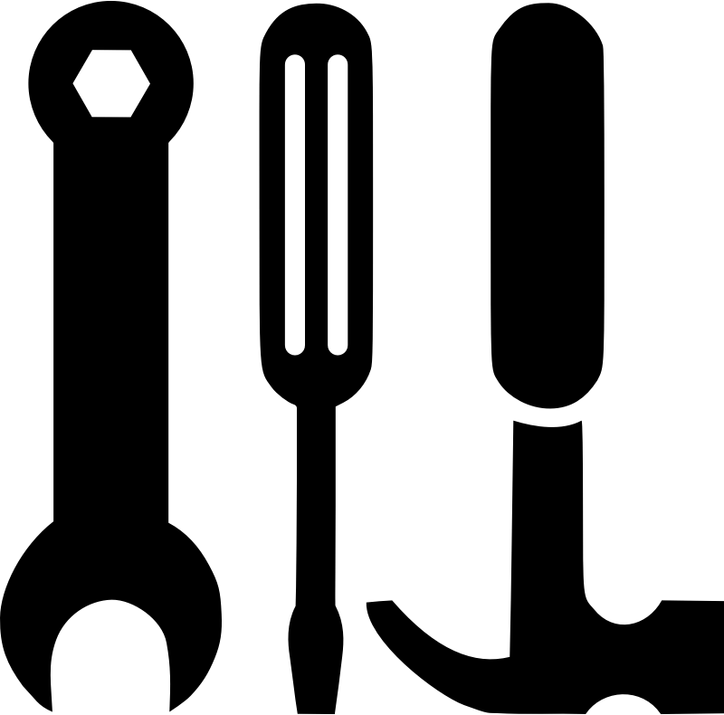 Wrench, Screwdriver, and Hammer Openclipart