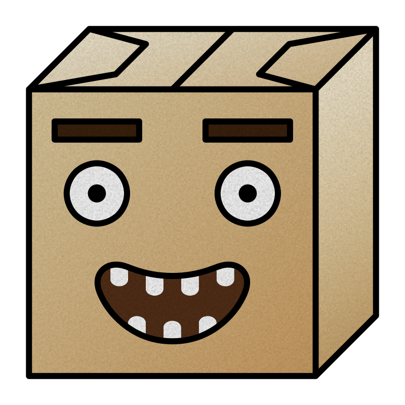 paper box head 3 Openclipart