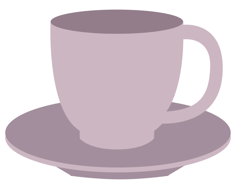 Teacup and saucer Openclipart