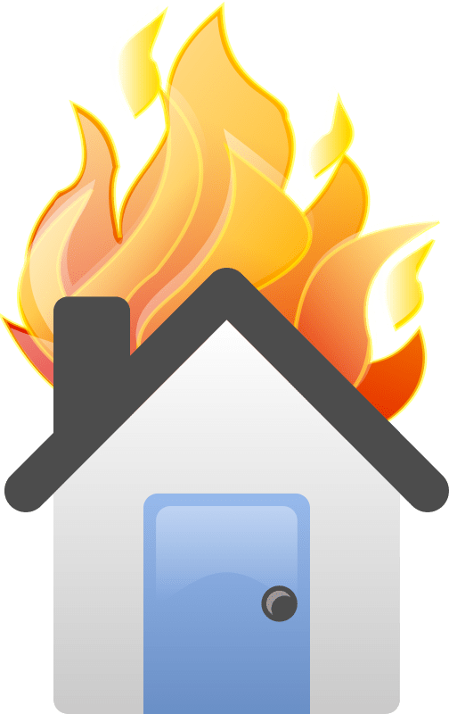 House on Fire Openclipart