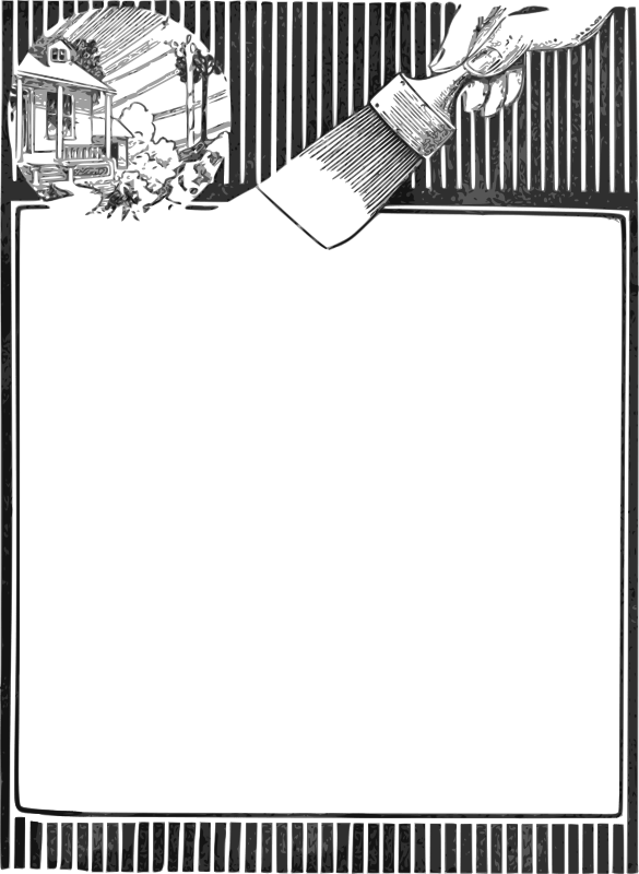 House Paint Frame Openclipart