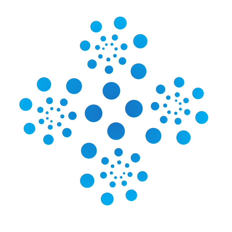 Blue dots abstract shape Openclipart