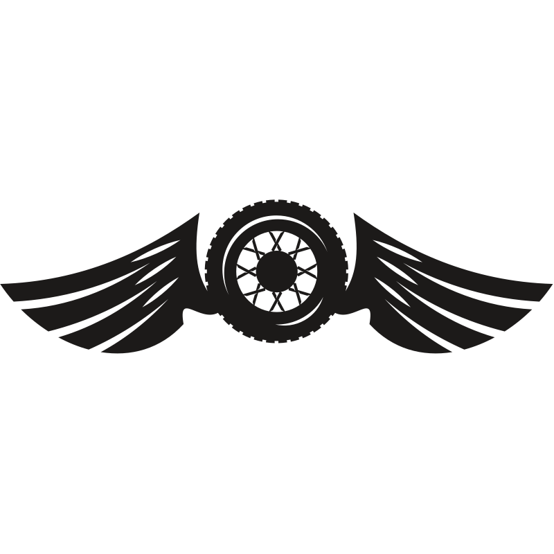 Wheel with wings Openclipart