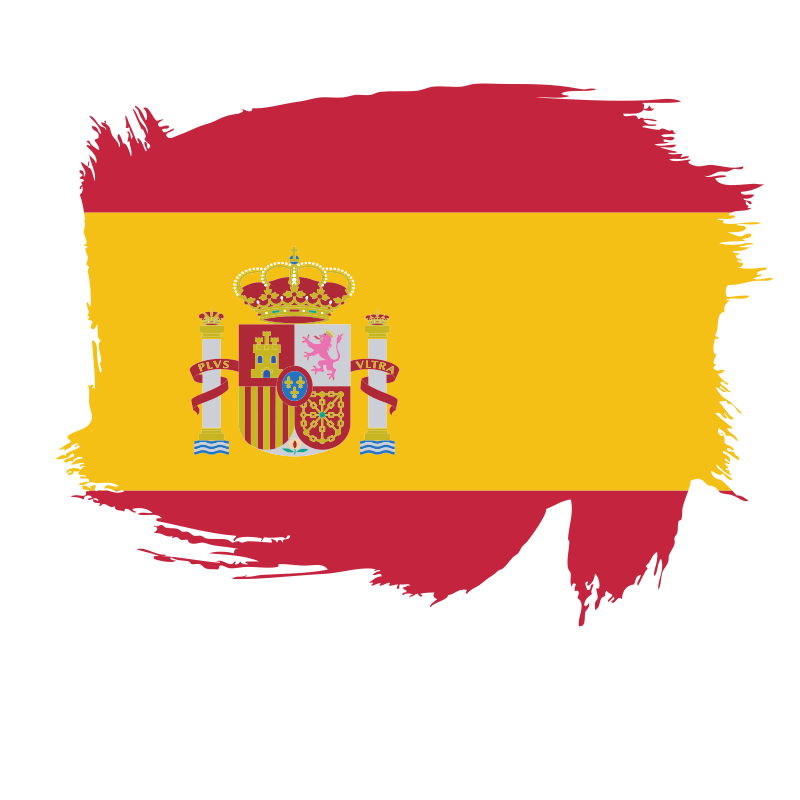 Spanish flag brush stroke Openclipart
