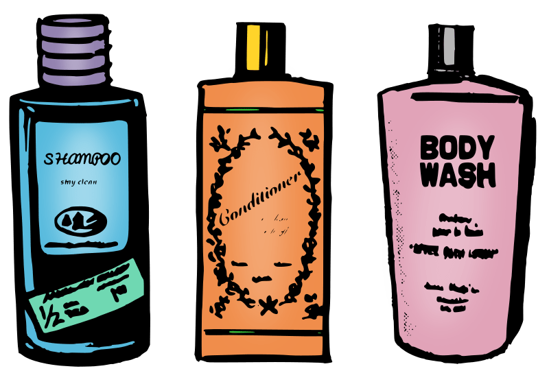 Shampoo Conditioner and Body Wash Openclipart