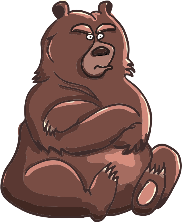 grumpy bear Openclipart