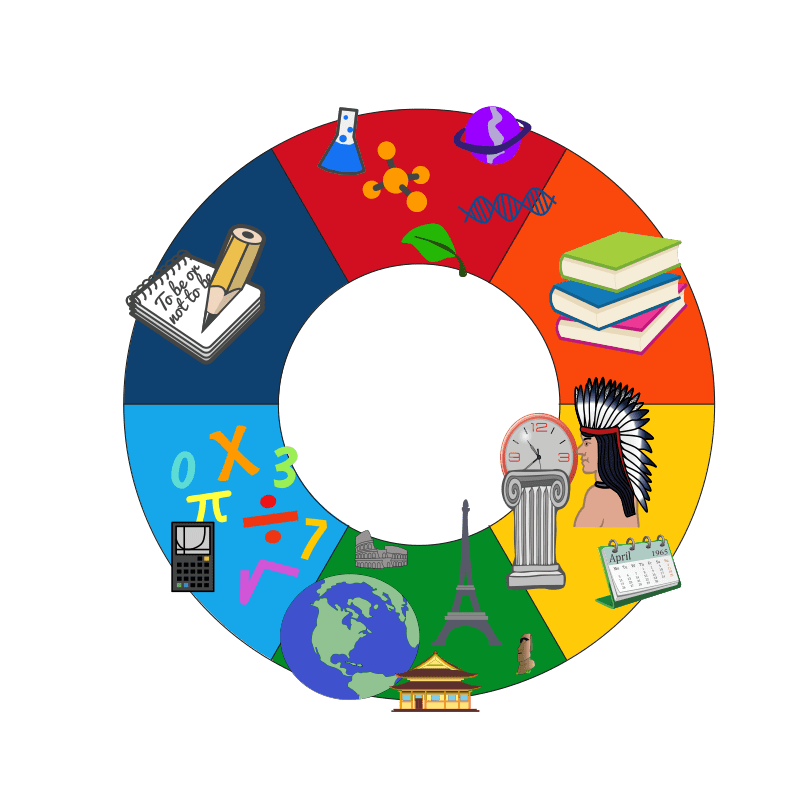 Various School Subjects Openclipart