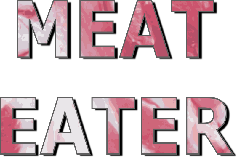Meat Eater Typography Openclipart