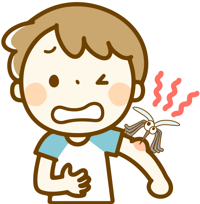 Bug Bites a Kid Openclipart