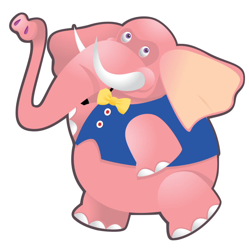 Pink Elephant Openclipart
