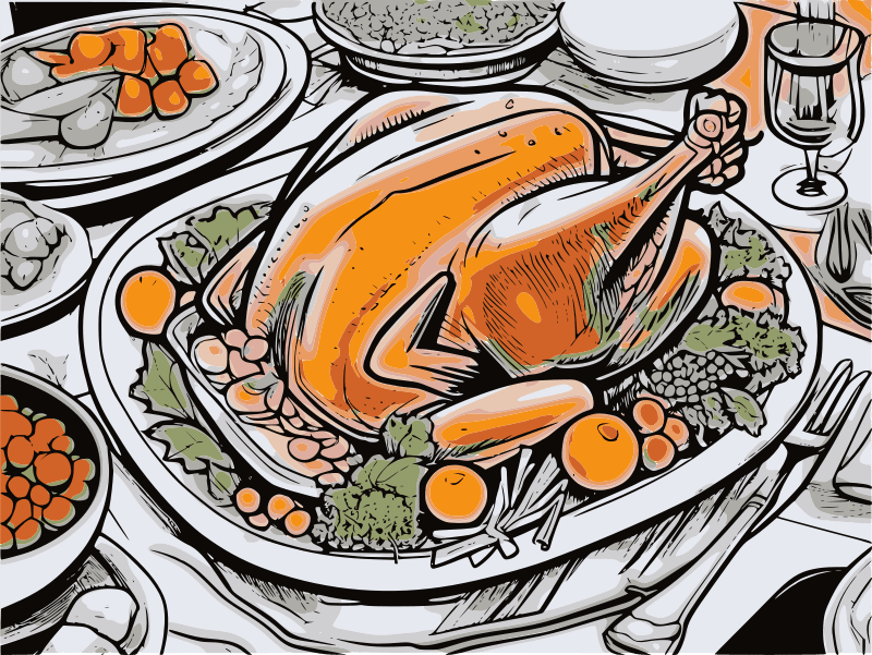 Turkey Dinner Openclipart