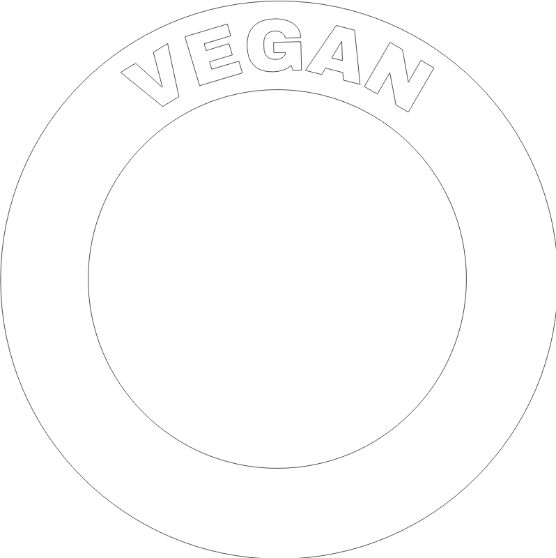 Vegan word white frame round Openclipart