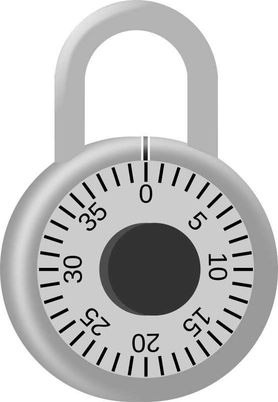 Combination Padlock Openclipart