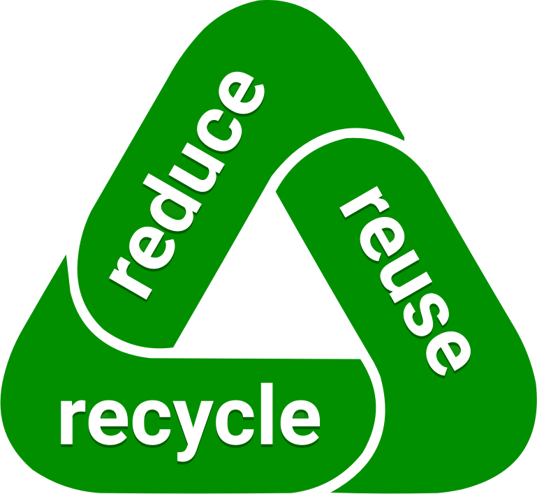 Reduce Reuse Recycle waste environment 3Rs - Openclipart