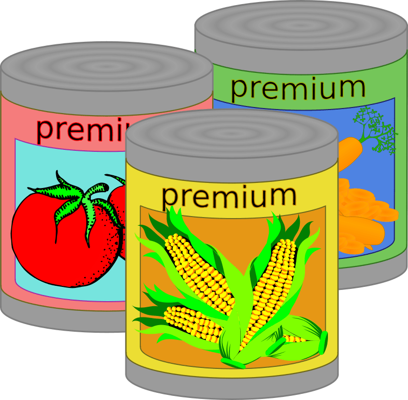 Canned Goods Openclipart