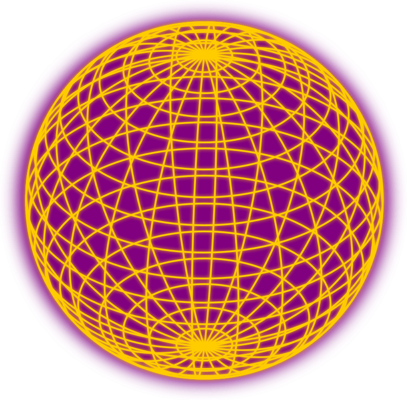 Red wired globe outline Openclipart