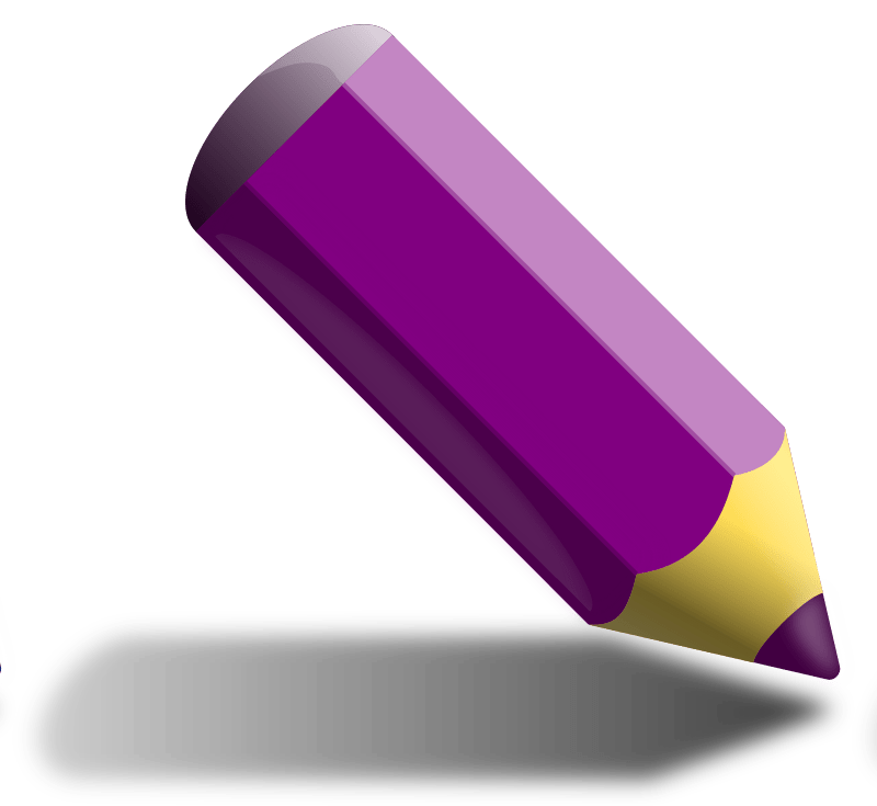 Violet pencil Openclipart