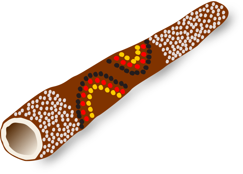 Didgeridoo, Australian traditional music instrument Openclipart