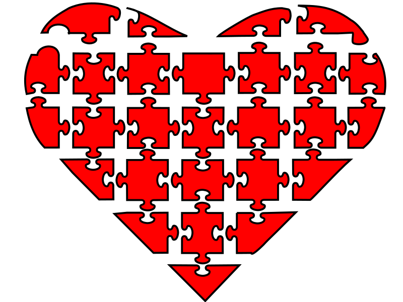 Corazon Rompecabezas Openclipart
