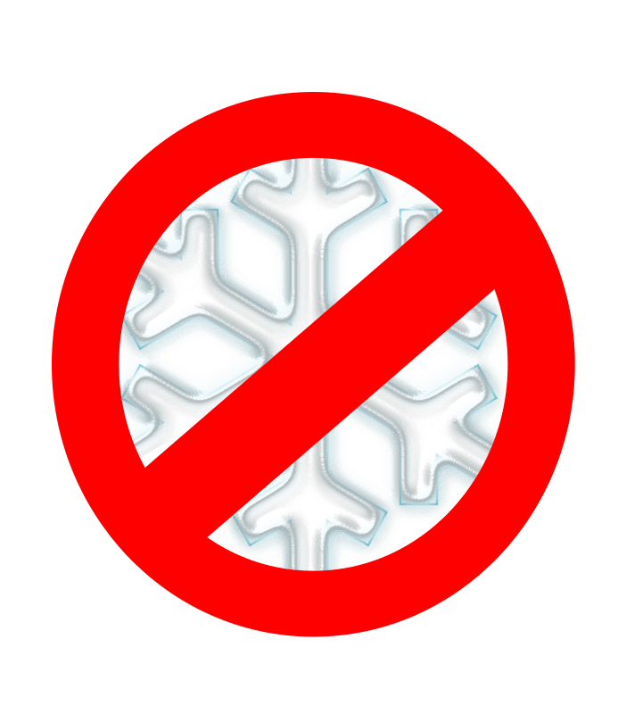 No to snow! - Openclipart
