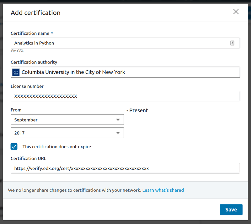 Adding Online Course Certificates to Your Resume or