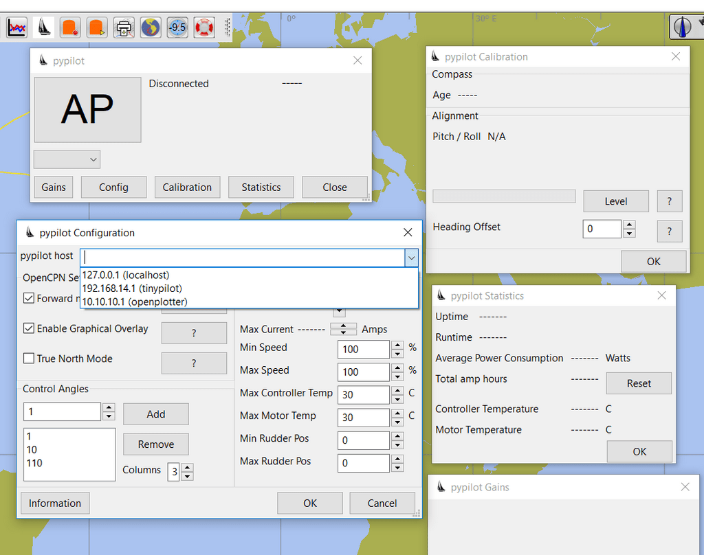 Pypilot Autopilot OpenCPN