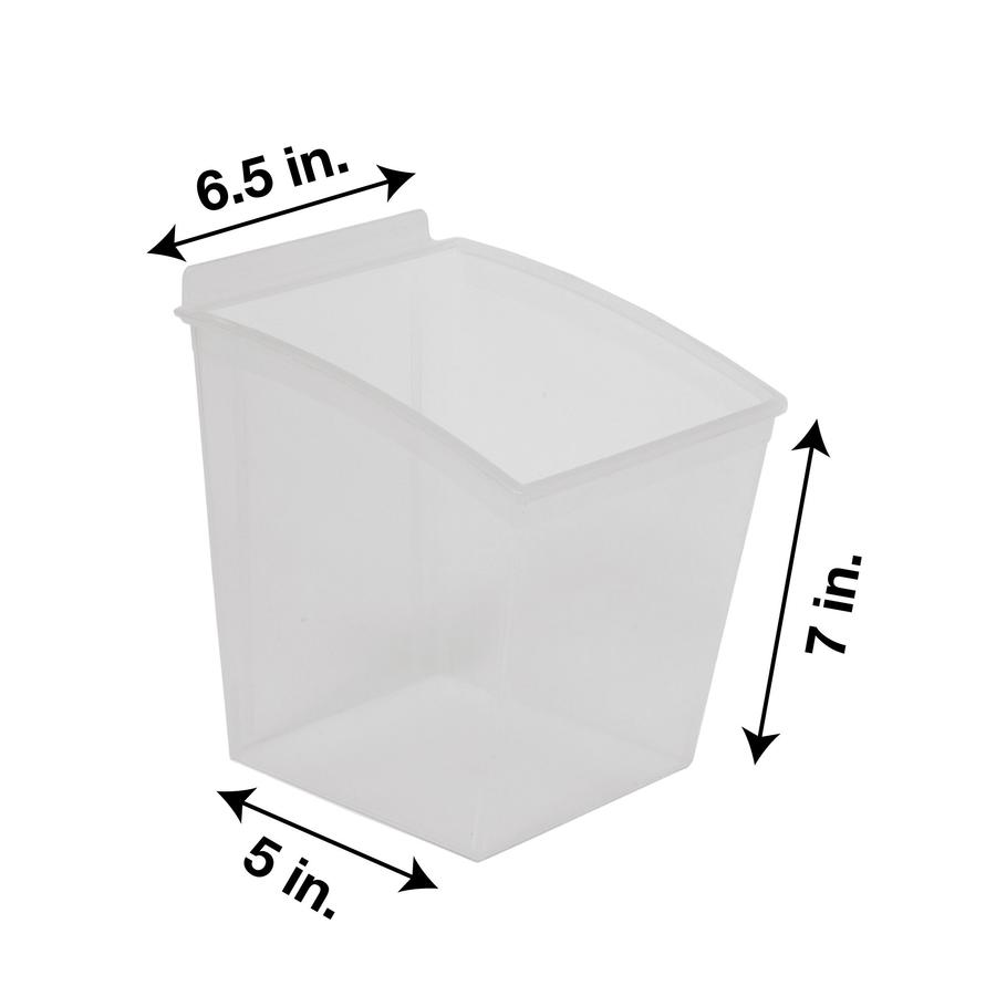 Clear Plastic Bin Medium (30 per box) Open Distribution Company