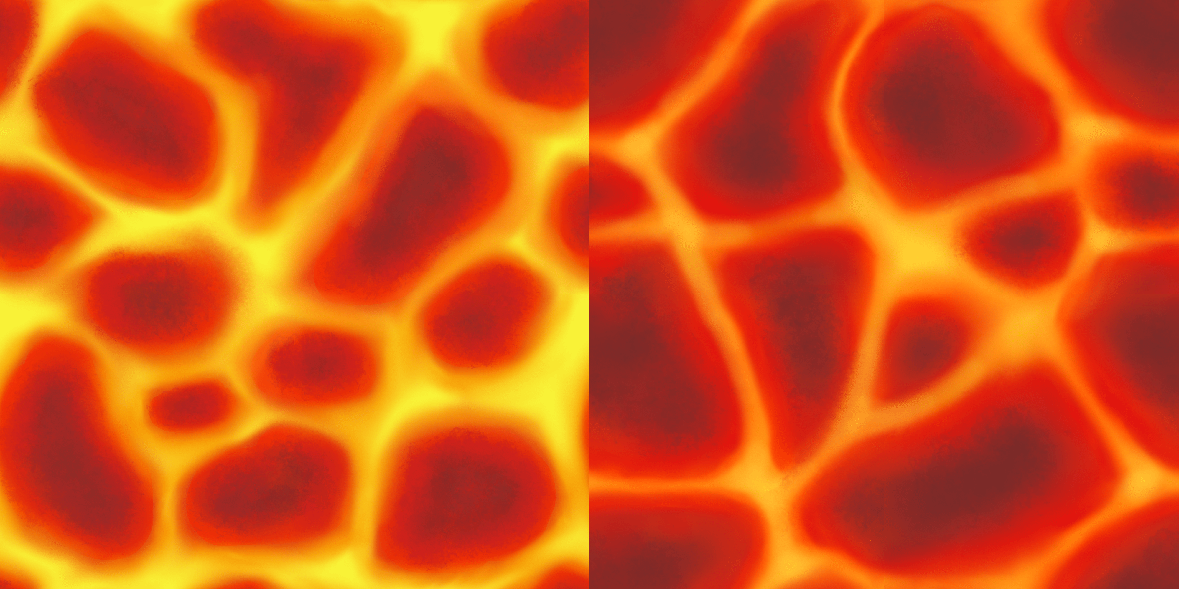 2 seamless lava tiles