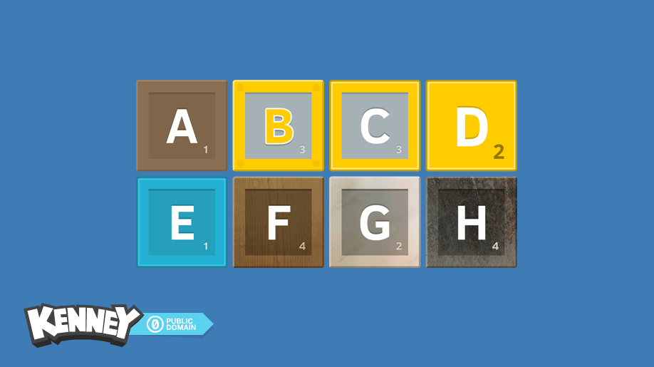Letter tiles
