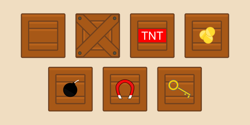 Wooden boxes / crates
