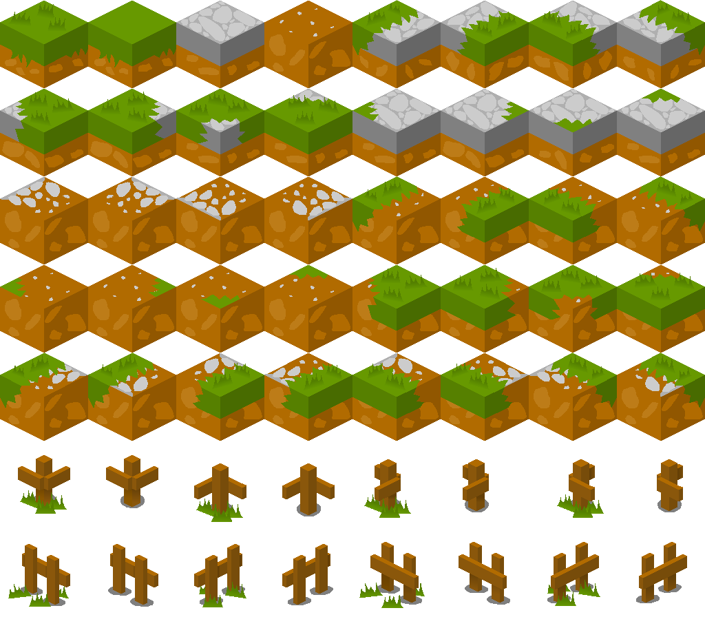 basic isometric tiles 128x128