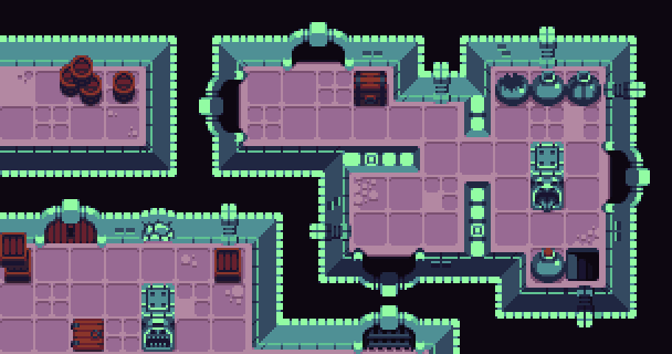 Top down dungeon tileset