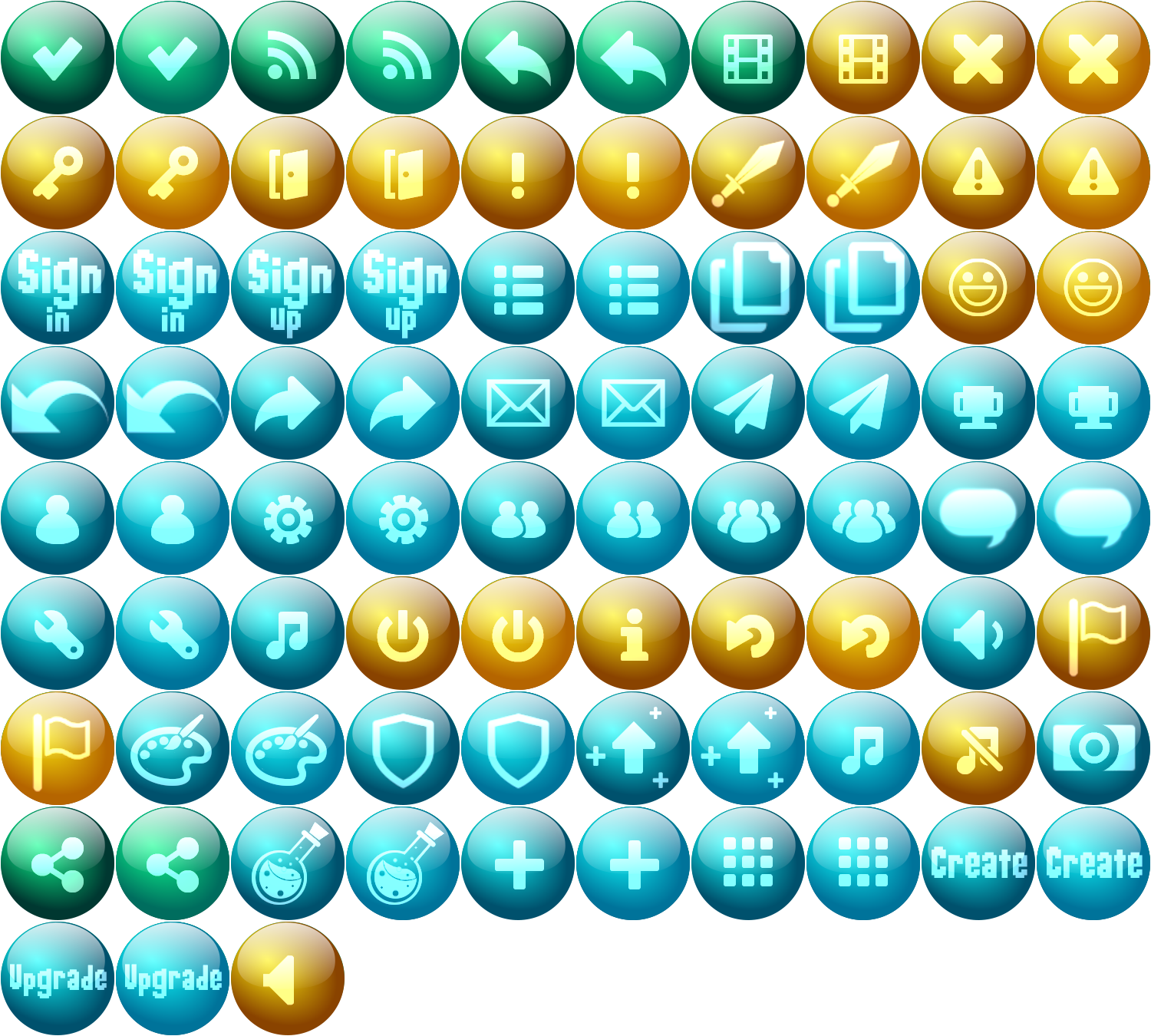 GUI / UI buttons