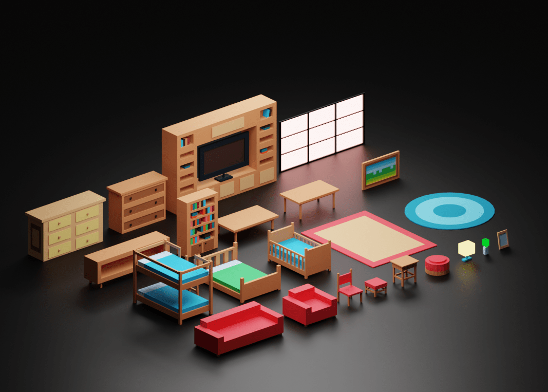 Furniture Pack Low Poly