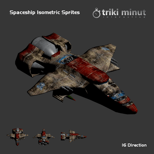Isometric Spaceship Sprites 3