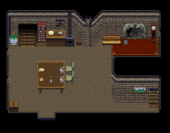 Stone Home Interior Tileset