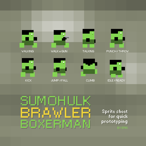 Sprite sheet sidescoller cycles