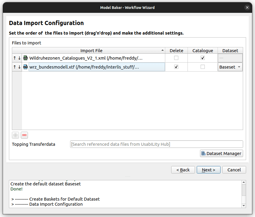 Model and Data Import Workflow QGIS Model Baker Documentation