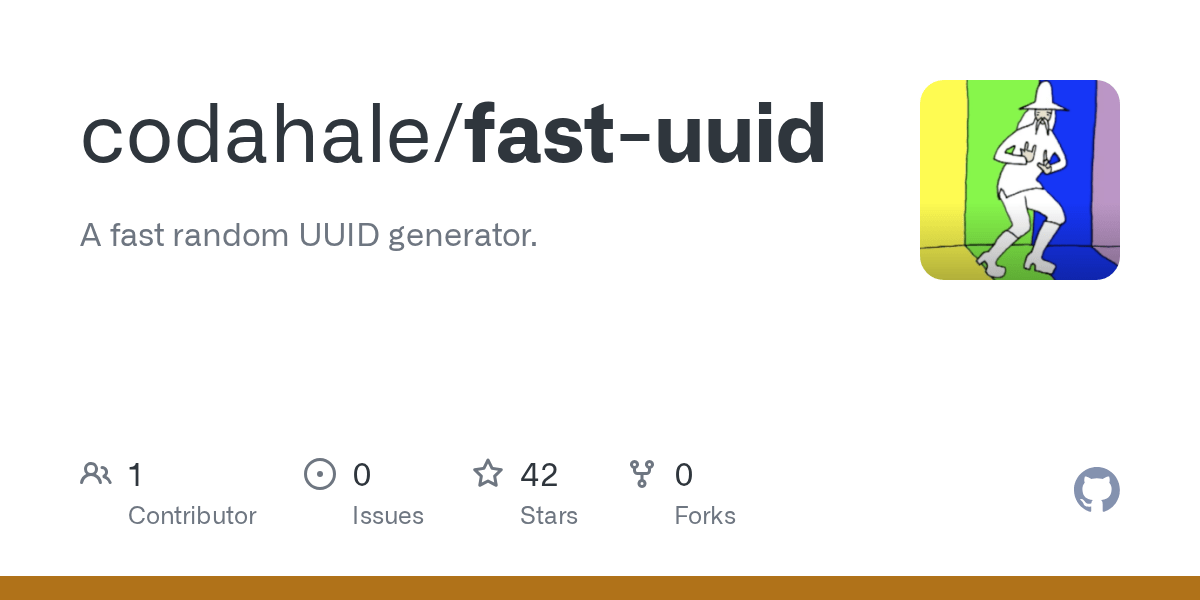 GitHub codahale/fastuuid A fast random UUID generator.