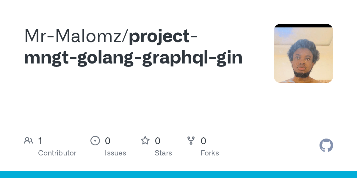 GitHub MrMalomz/projectmngtgolanggraphqlgin