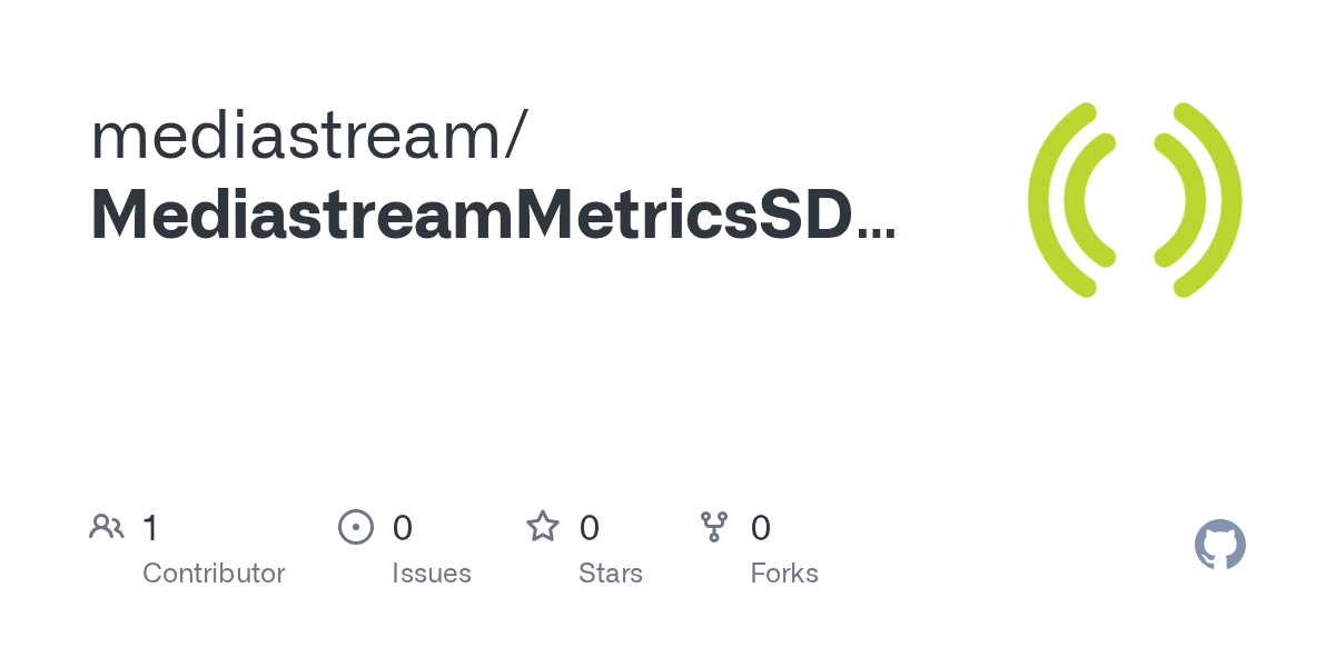 GitHub mediastream/MediastreamMetricsSDKiOS