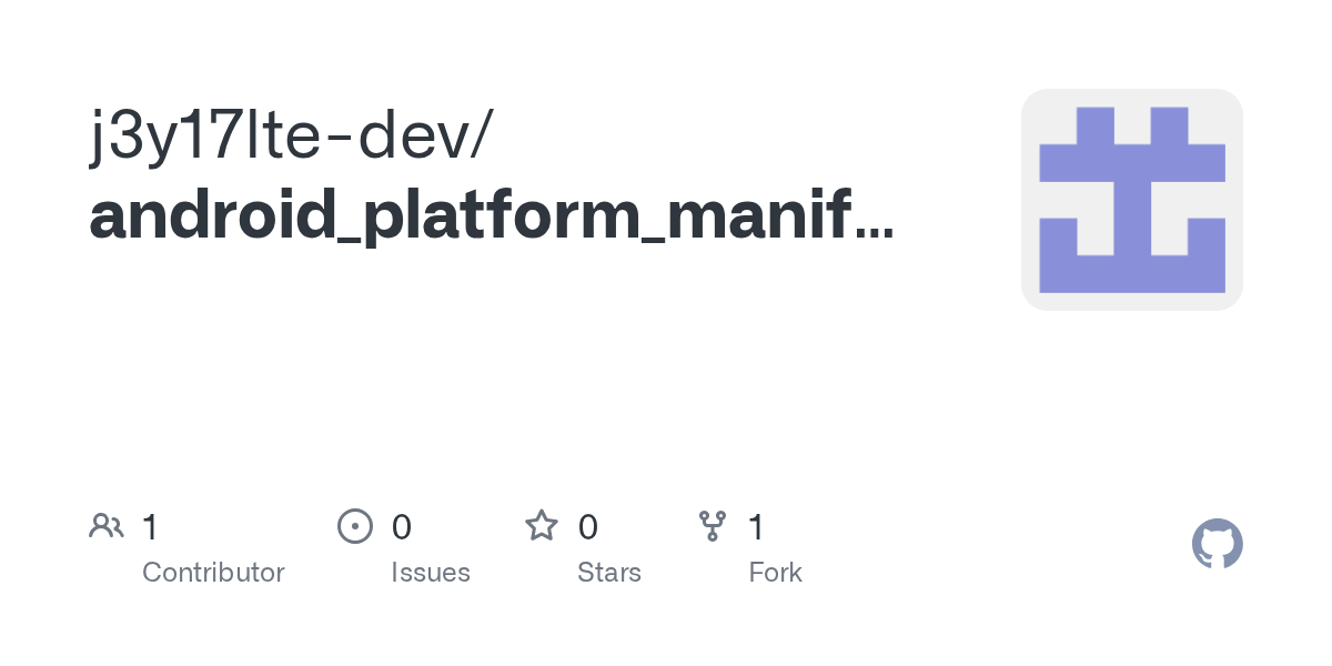 GitHub j3y17ltedev/android_platform_manifest
