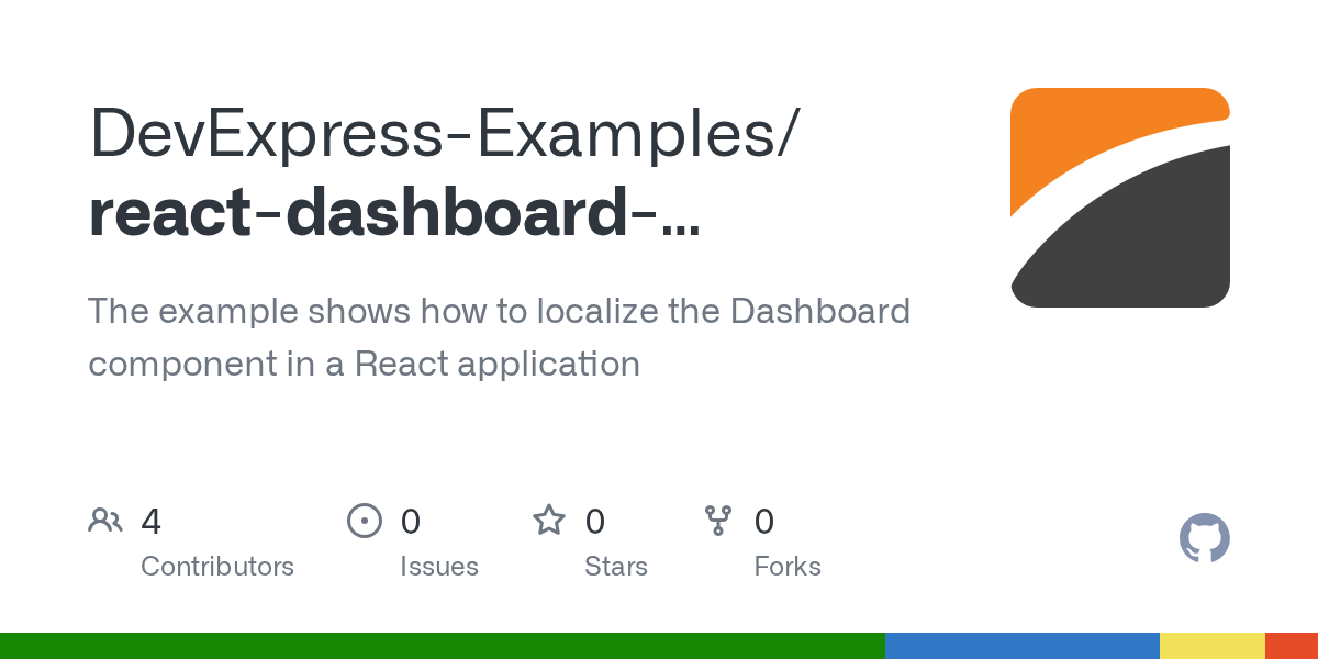 GitHub DevExpressExamples/reactdashboardlocalization