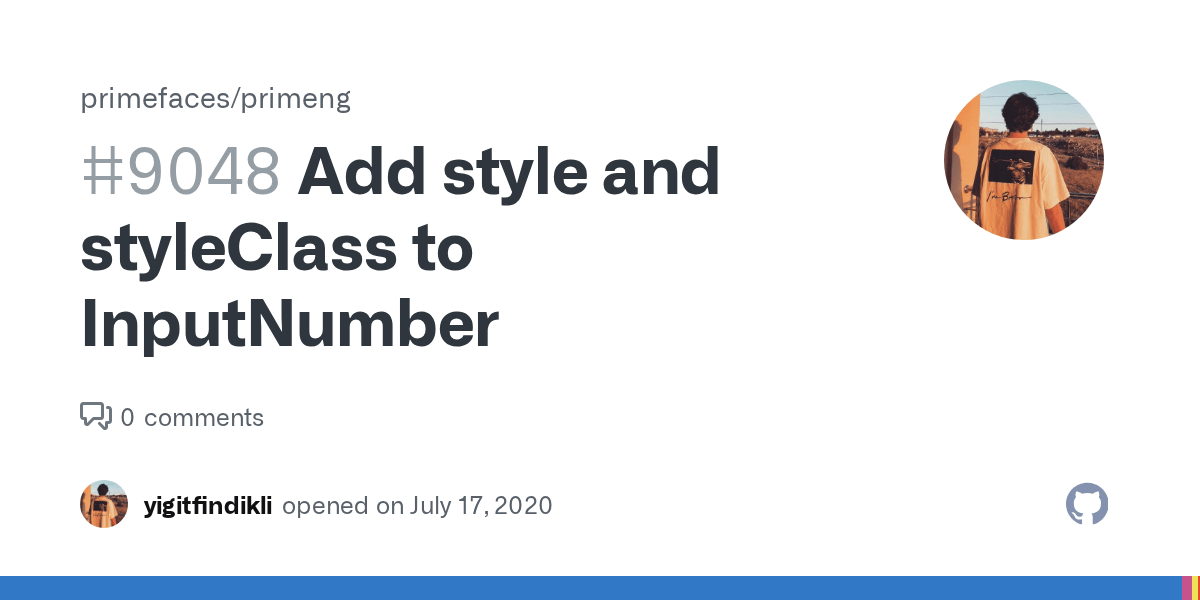 Add style and styleClass to InputNumber · Issue 9048 · primefaces