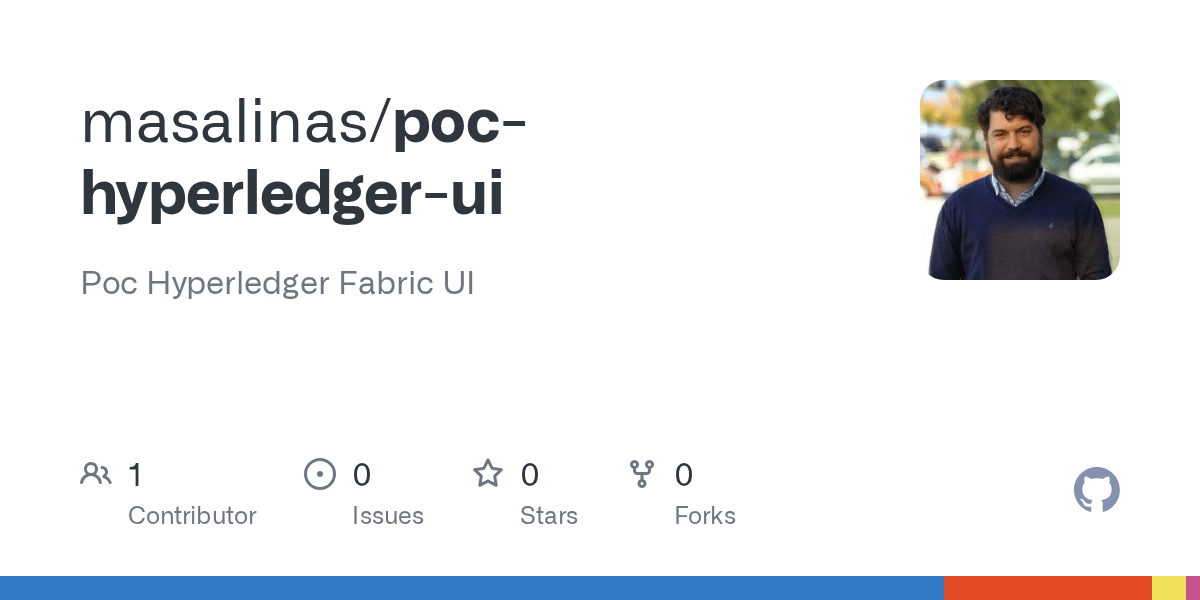 GitHub masalinas/pochyperledgerui Poc Hyperledger Fabric UI