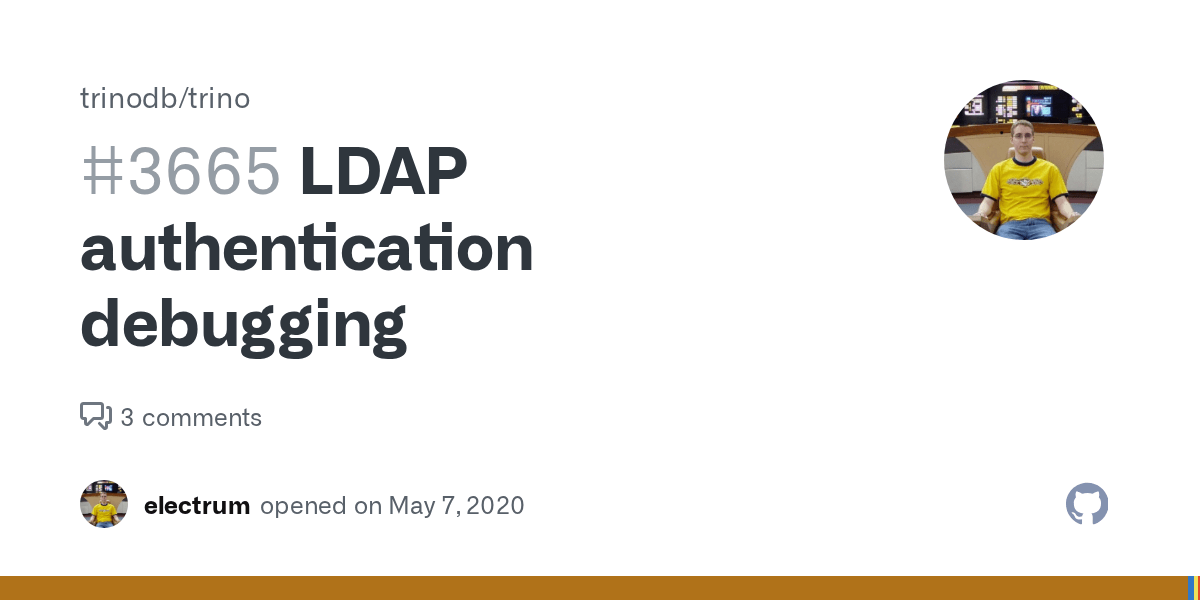 LDAP authentication debugging · Issue 3665 · trinodb/trino · GitHub