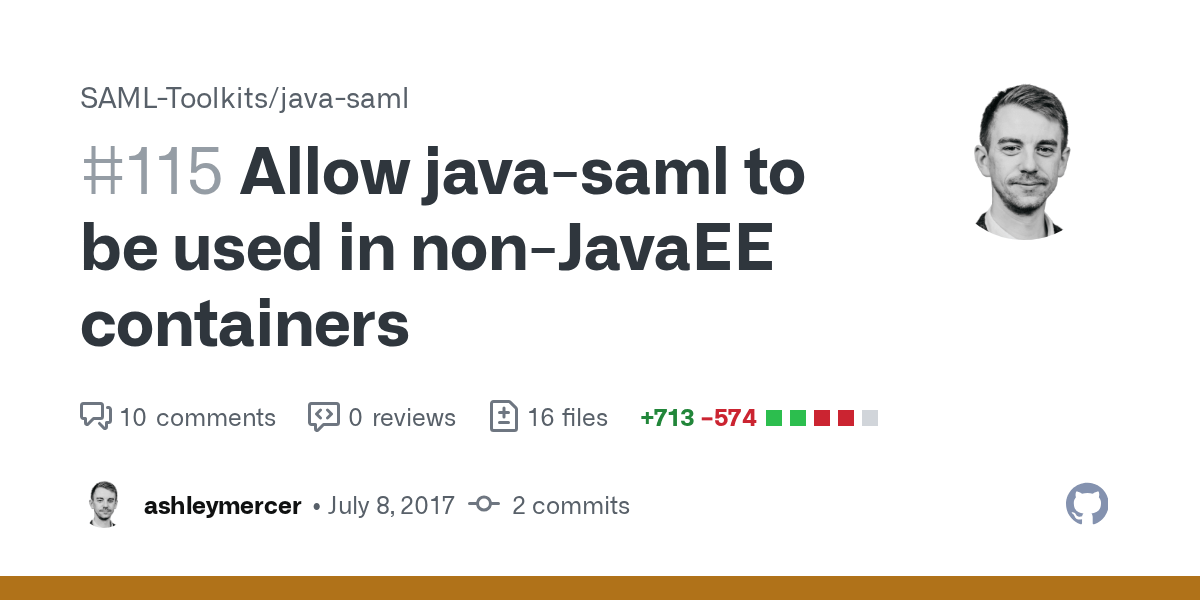 Allow javasaml to be used in nonJavaEE containers by ashleymercer