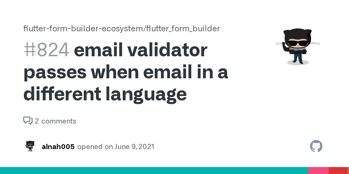 email validator passes when email in a different language · Issue 824