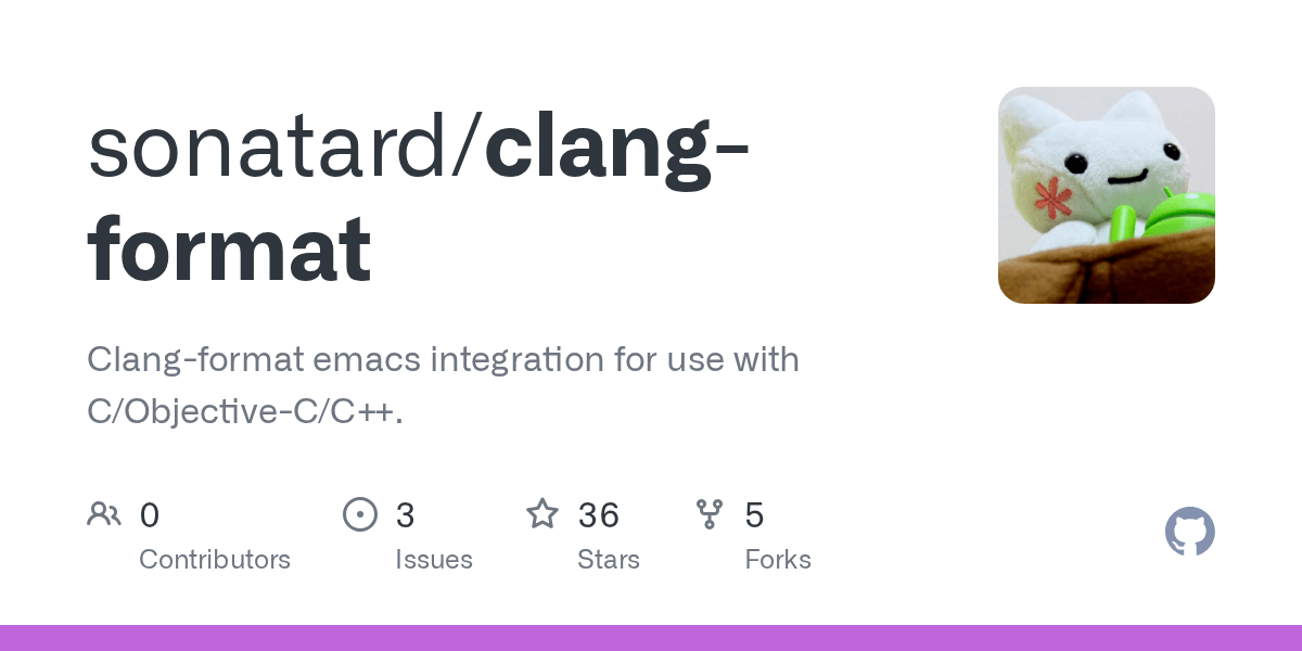 GitHub sonatard/clangformat Clangformat emacs integration for use